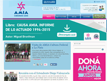 Tablet Screenshot of amia.org.ar