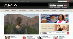 Desktop Screenshot of amia.org