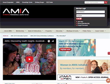 Tablet Screenshot of amia.org
